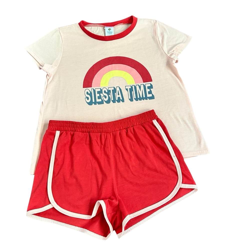 Tucker + Tate Red and Cream Kids Pajama Set